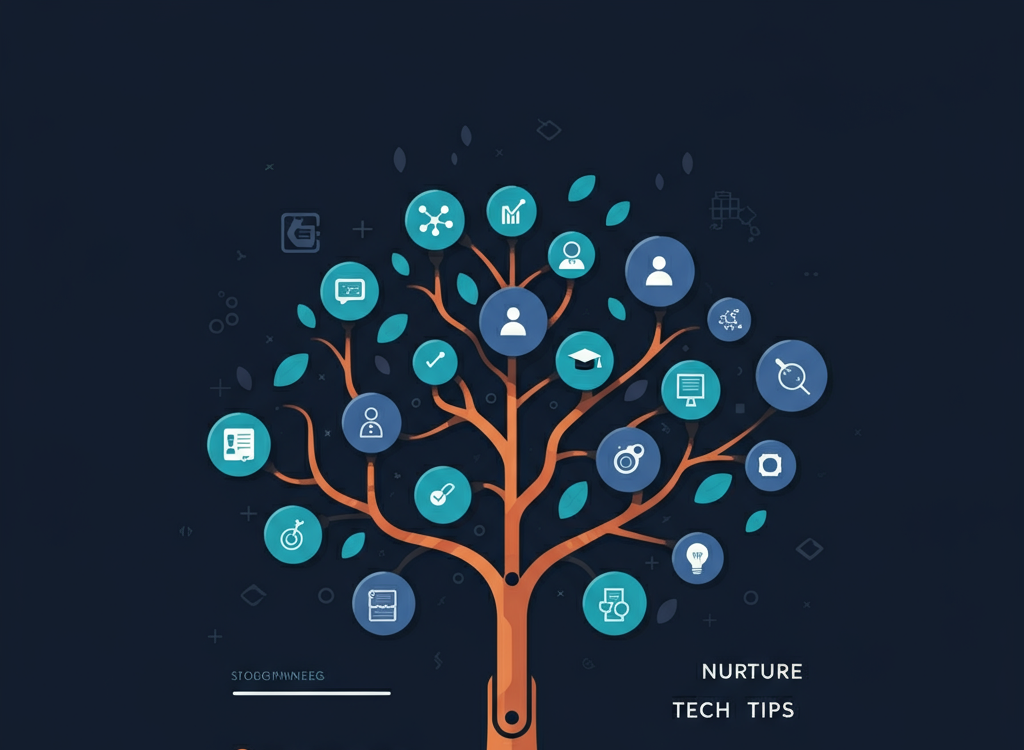 Digital tree with interconnected nodes symbolizing structured learning and growth.
